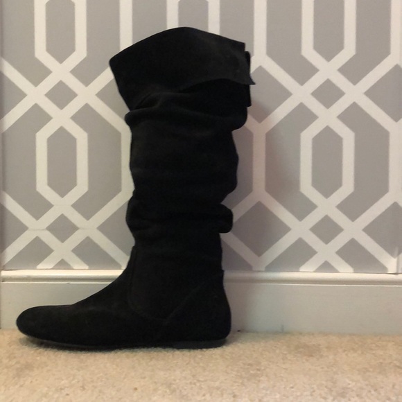 Gianni Bini black suede soft boots - Picture 4 of 8